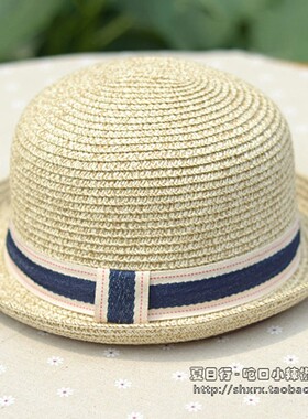 草帽女夏韩版潮夏天卷边圆顶沙滩