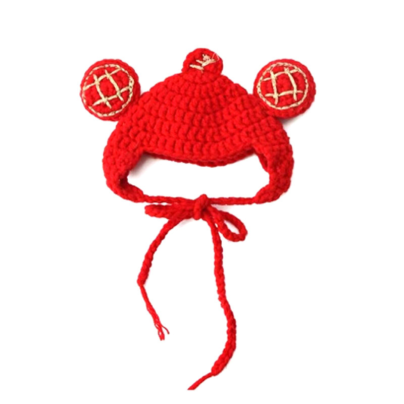 迎财神猫咪狗狗新年帽子过年小猫头套英短头饰宠物针织毛线装饰品,淘宝优惠券,粉丝福利购,淘宝优惠卷