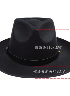帽子男中年秋冬爷爷爵士帽上海滩