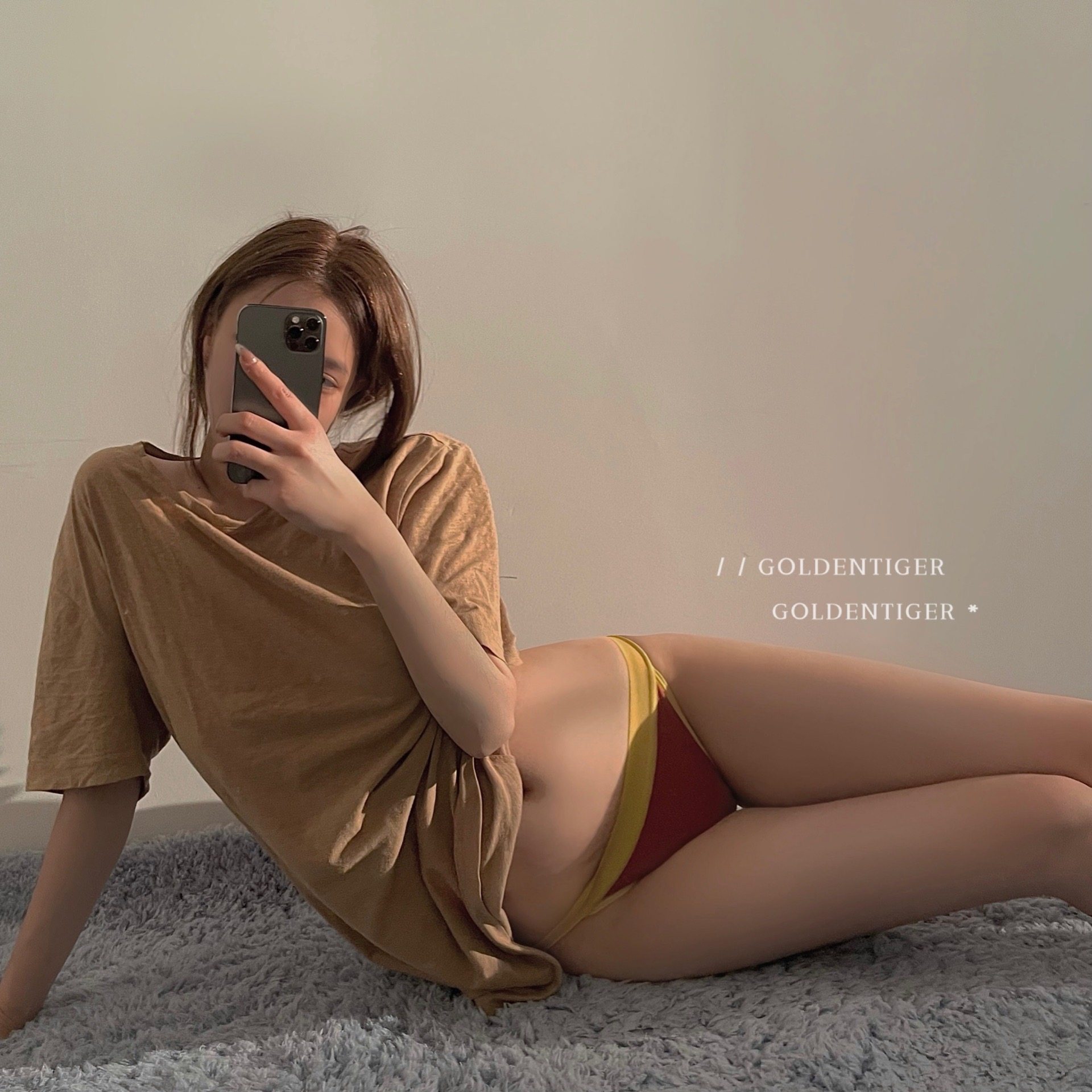 GOLDENTIGER 撸铁女孩 欧美风拼色高叉性感内裤女棉质中腰三角裤,淘宝优惠券,粉丝福利购,淘宝优惠卷