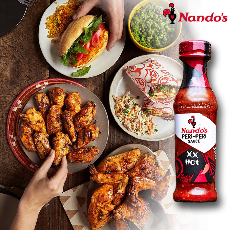 英国Nandos辣酱nando's sauce烤鸡辣椒酱轻脂牛排酱拌面酱下饭酱 - 图0