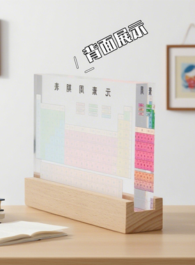 初中粉色印刷化学元素摆件