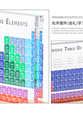 亚克力化学元素周期表彩色摆件