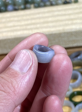 和田玉籽料意境青花卡8随型跑环古风玉环锁骨链挂饰文玩珠串配饰