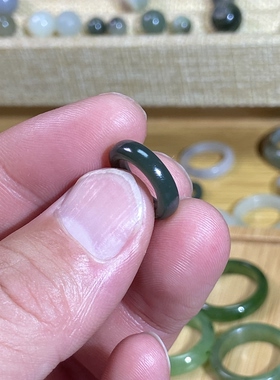 和田玉沙枣青随型卡10跑环古风玉环文玩珠串配饰项链锁骨链挂饰