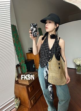 浮夸少女空气感自制花朵多用绑带