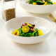 Bone porcelain deep mouth plate household high-value salad plate bowl