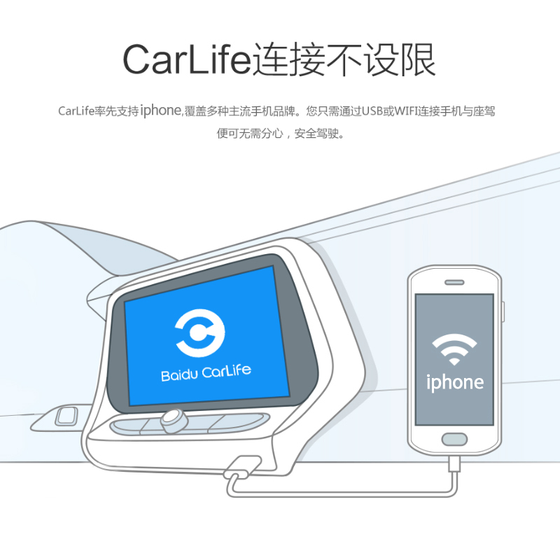 汽车互联11充电数据线适用小米通用苹果Carplay手机车载投屏听