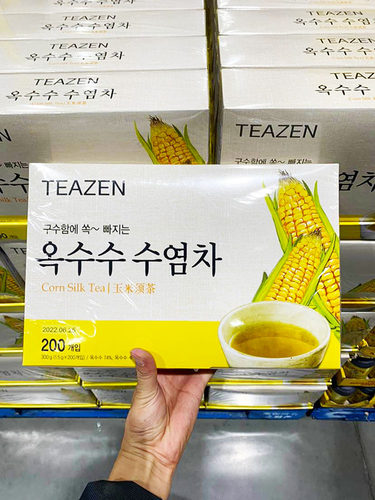 上海costco代购韩国进口teazen玉米须茶1 5g 0茶包袋泡茶牛蒡茶