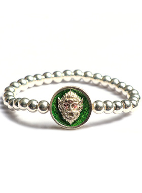 泰国佛饰品 阿赞苏斌 五眼四耳手链 2561 泰经文佛饰品