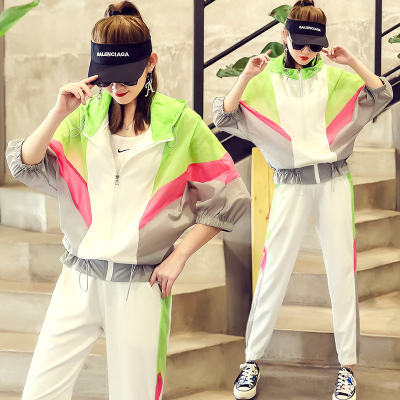 欧货休闲运动套装夏季洋气2020卫衣 雪时力休闲运动套装