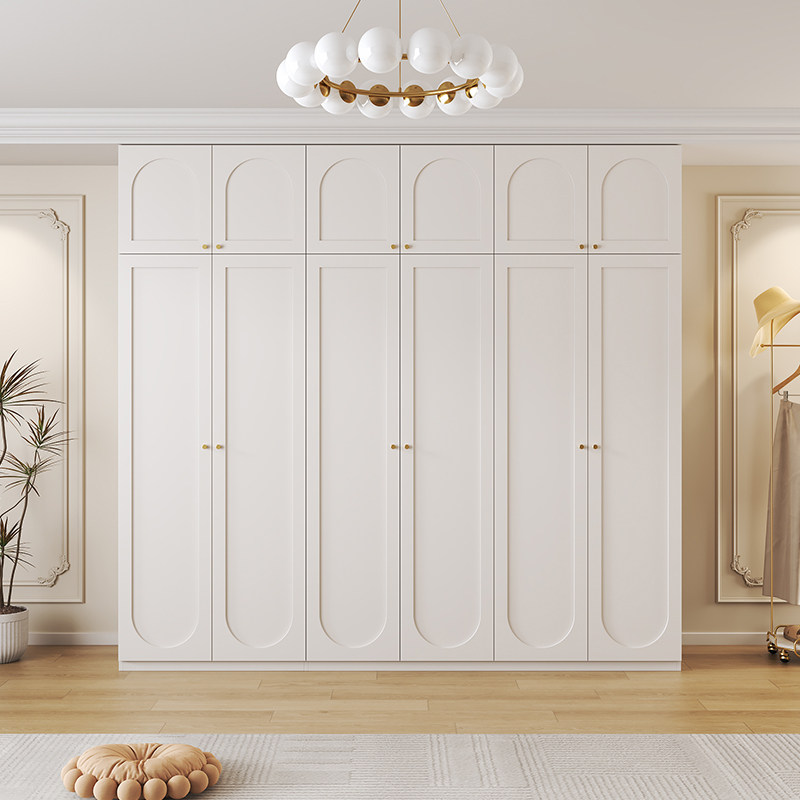 法式奶油风卧室转角衣柜带书桌一体北欧儿童学习桌书架组合收纳柜,淘宝优惠券,粉丝福利购,淘宝优惠卷