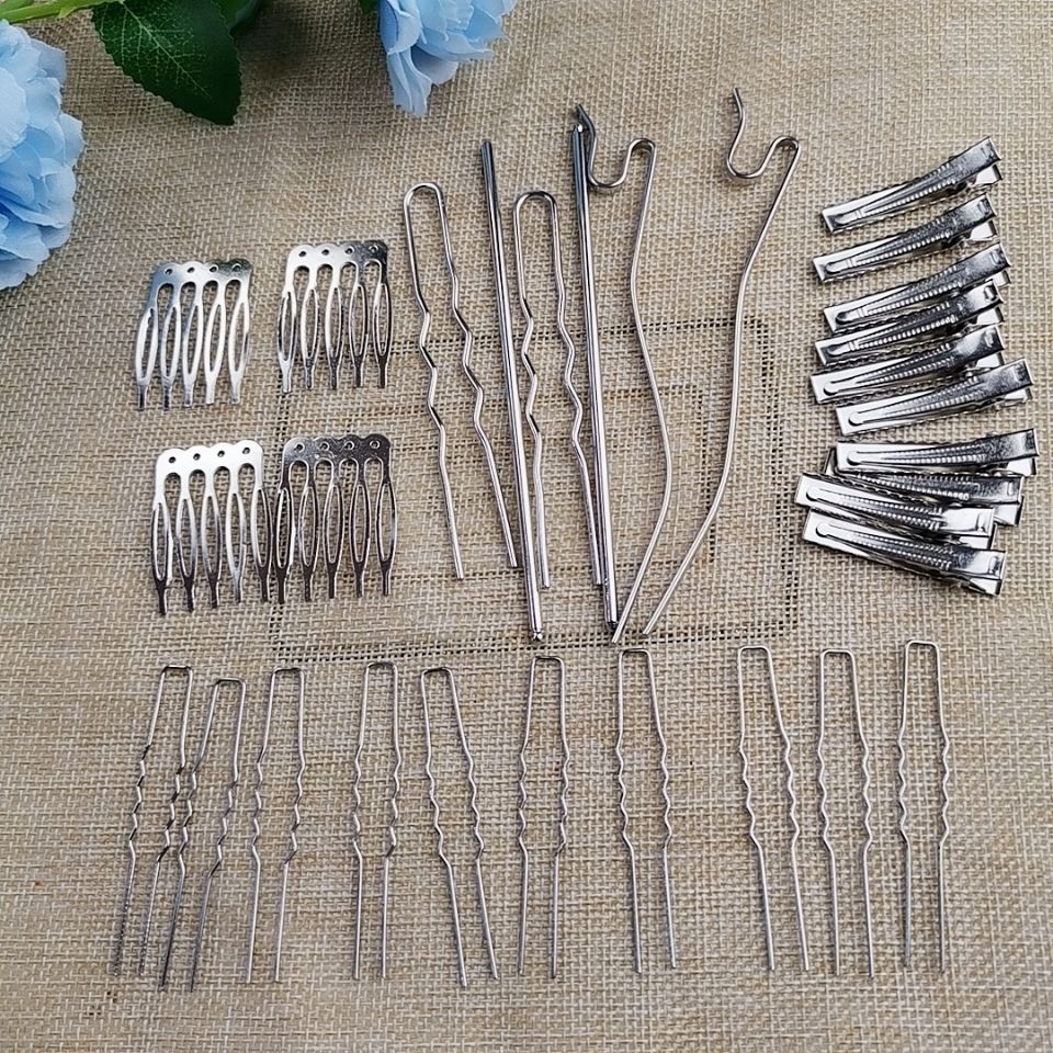 30个9.9包邮多款铁发簪主体簪子古风头饰DIY发梳发钗簪子材料配件 - 图2