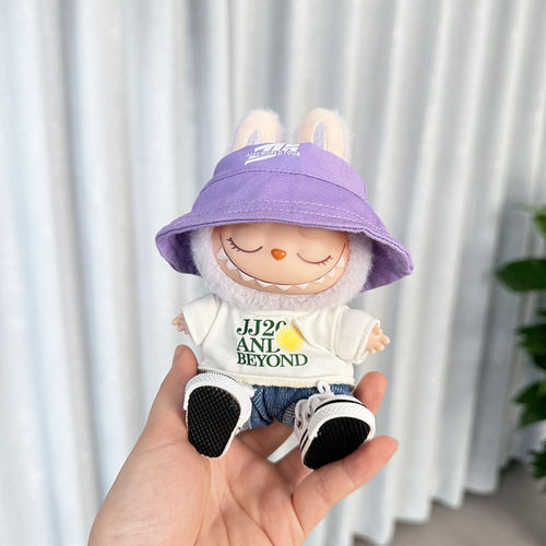 49一二三代钥匙扣Labubu衣服挂件拉布布娃衣林俊杰JJ演唱会可爱萌 - 图1