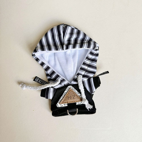 49仅衣服一二代钥匙扣Labubu衣服挂件拉布布娃衣刀叉鱼三角卫衣萌 - 图2