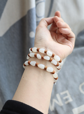 保真和田玉羊脂白玉随形手链手串青海料老坑料证书送礼物支持复检