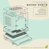 Клетка кролика против -разбрызгивателя Большой космической мебели крупная келл утка Гвинея Яллен Тоторотиль Выделенная акриловая прозрачная коробка размножения