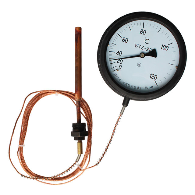 Pressure thermometer probe boiler electrical contact