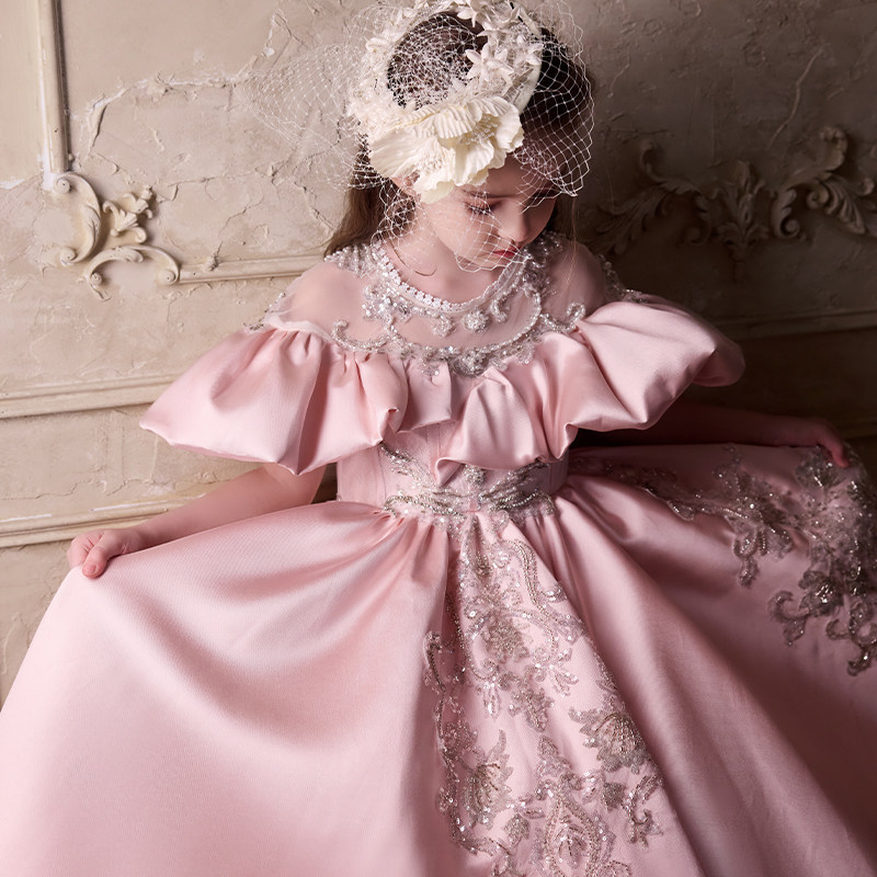 可乐城轻奢女童礼服高端定制公主裙生日小主持模特走秀钢琴演出服,淘宝优惠券,粉丝福利购,淘宝优惠卷