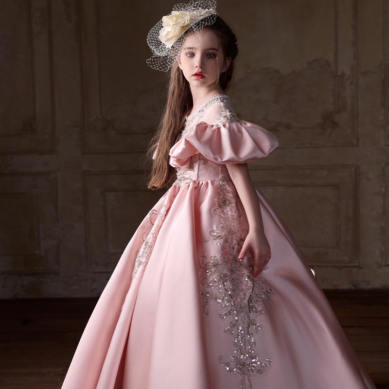 可乐城轻奢女童礼服高端定制公主裙生日小主持模特走秀钢琴演出服,淘宝优惠券,粉丝福利购,淘宝优惠卷