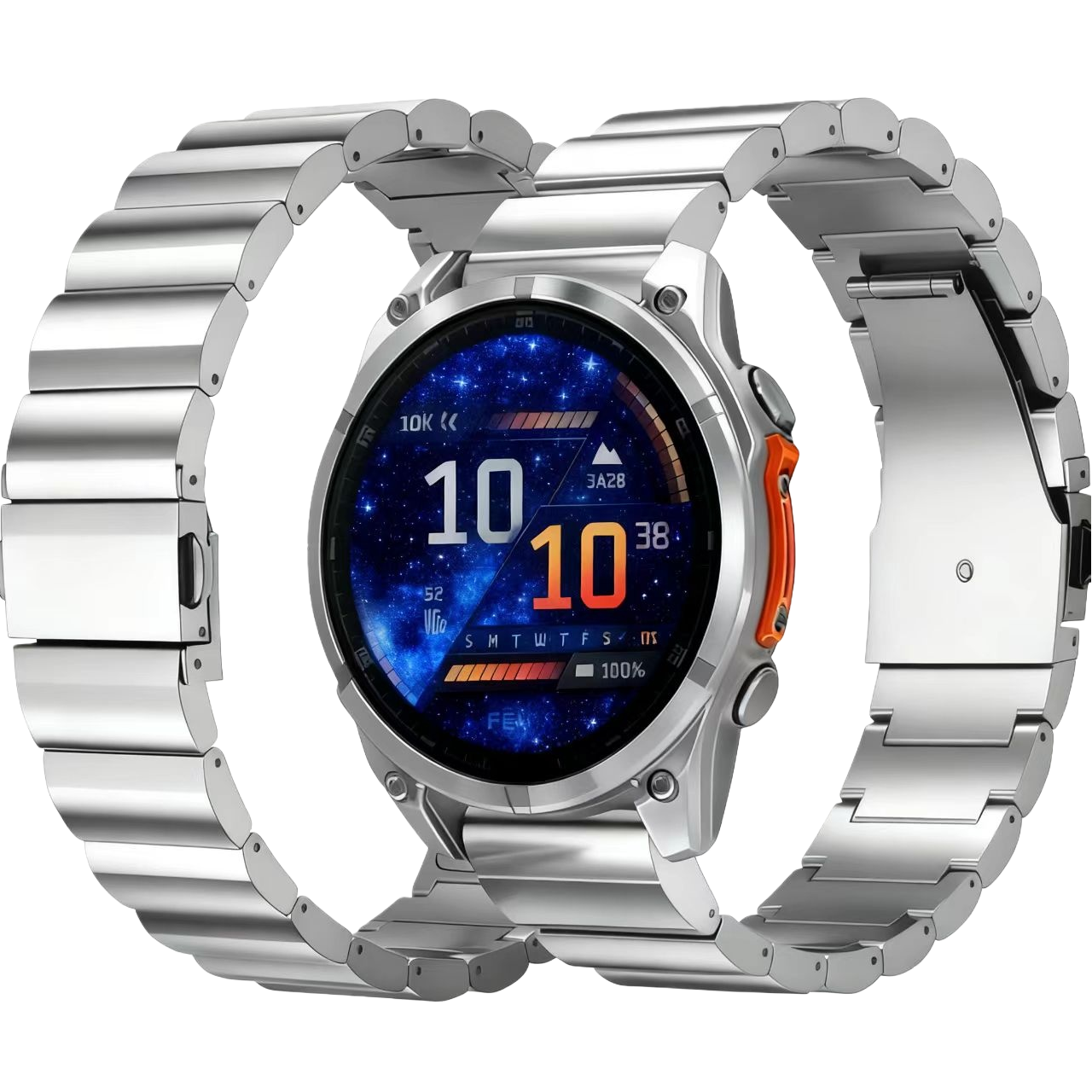 适用Garmin佳明fenix8 pro钛合金tactix8金属钛钢mk3i一珠表带 - 图1