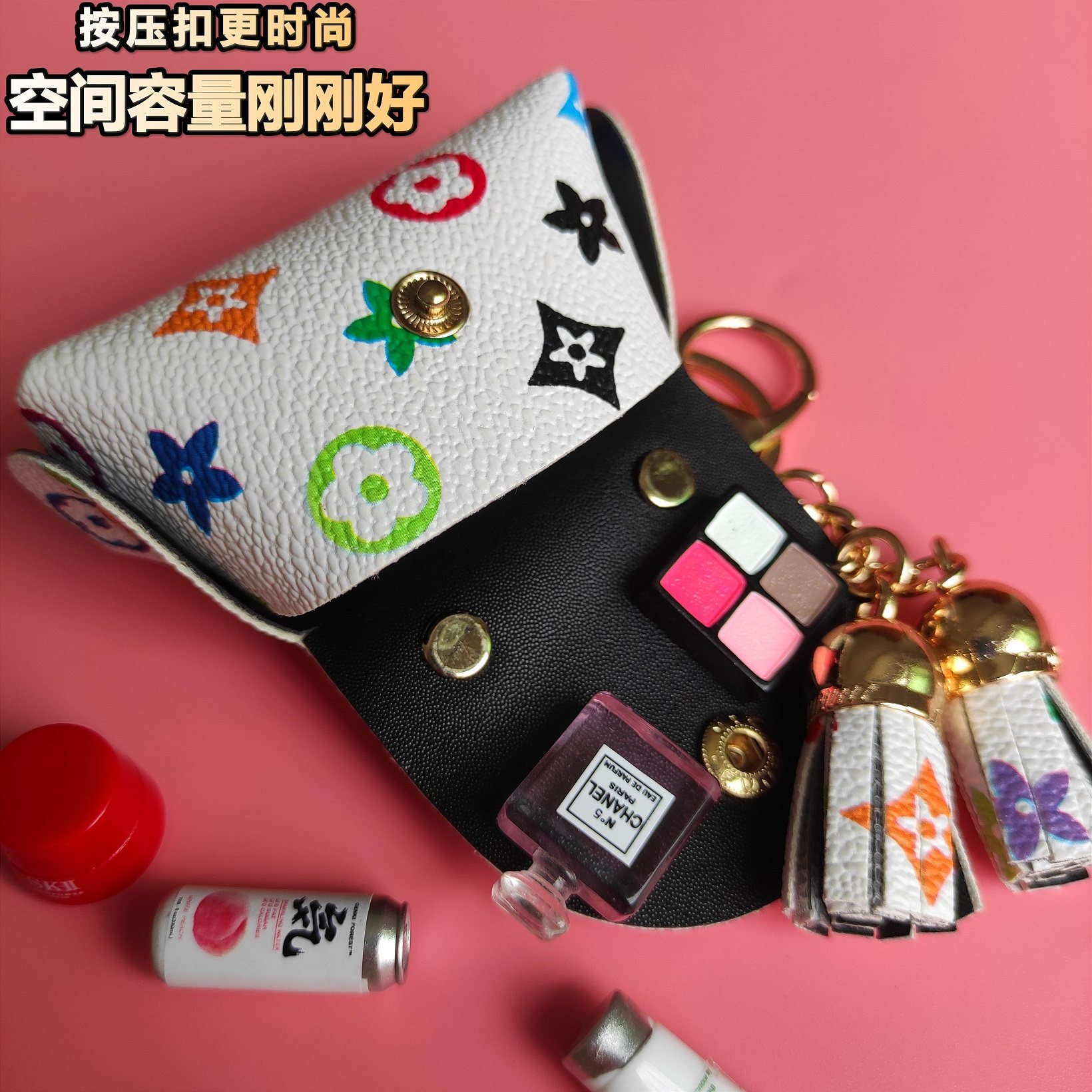 微缩超迷你小化妆品玩具仿真书包物品网红缩小版食玩创意手工模型
