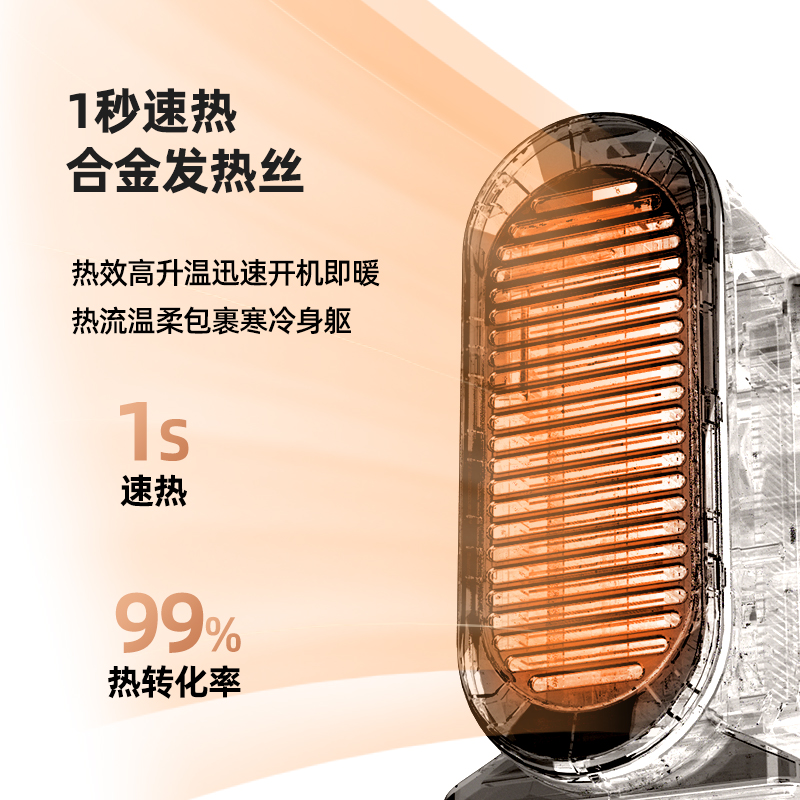 tcl小麦专卖店TCL取暖器暖风机家用电暖气小太阳热风机办公室节能省电静音小型0