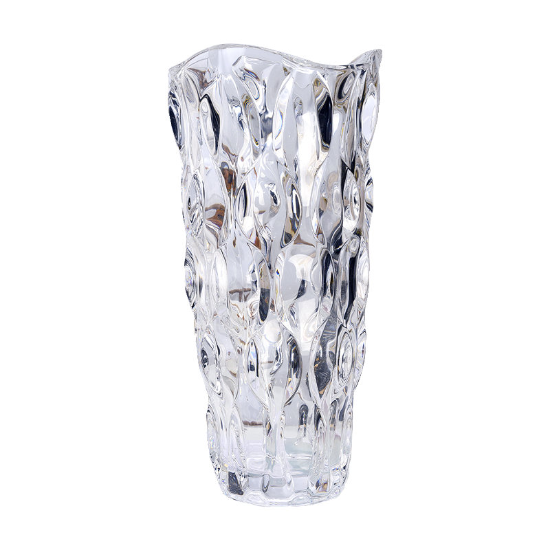 花瓶摆件客厅插花玻璃透明水晶网红轻奢高级感水养玫瑰鲜花餐桌大 - 图3