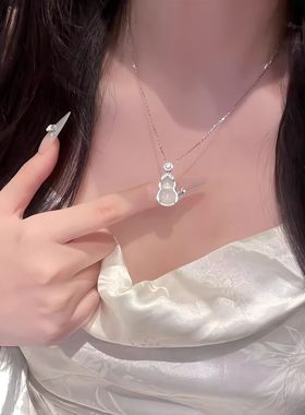 新中式冰透葫芦项链国风轻奢小众