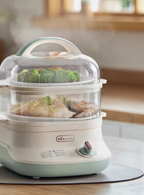 小熊电蒸锅小型电蒸锅蒸蛋器早餐