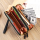 Plaid Double Layer Korean Style Wallet Ladies New Large Capacity