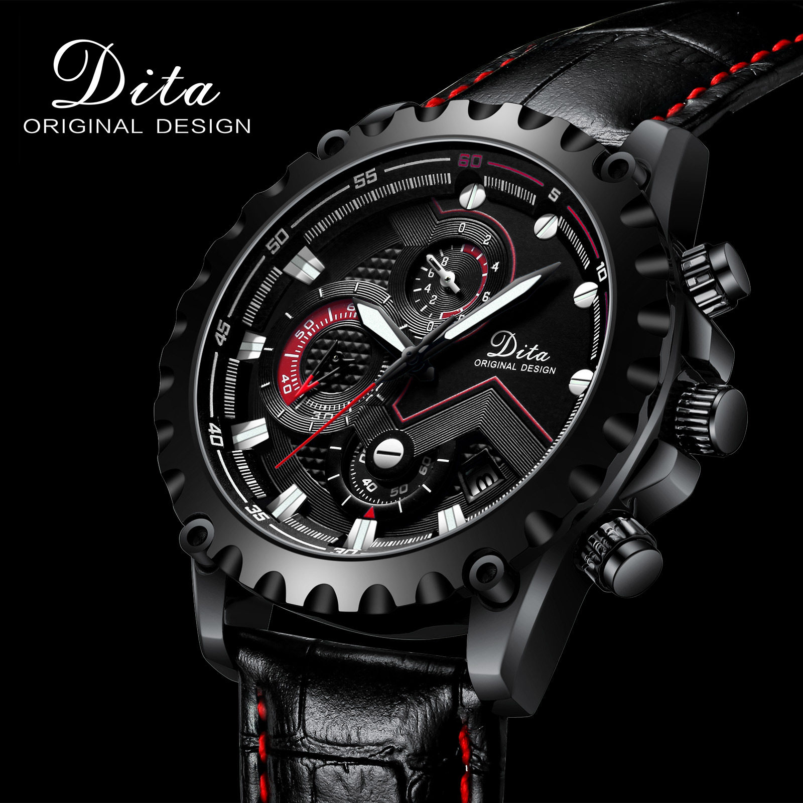 2020新款男士全自动夜光防水机械表 迪塔卡炫国产腕表