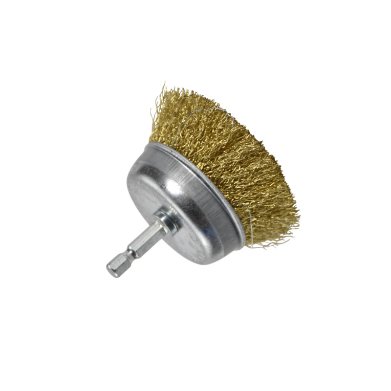 Hexagonal handle wire brush metal rust removal and drawing set