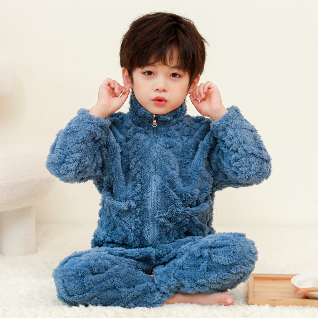 秋冬季儿童法兰绒睡衣女童宝宝男童家居服女孩加厚冬款男孩珊瑚绒,淘宝优惠券,粉丝福利购,淘宝优惠卷
