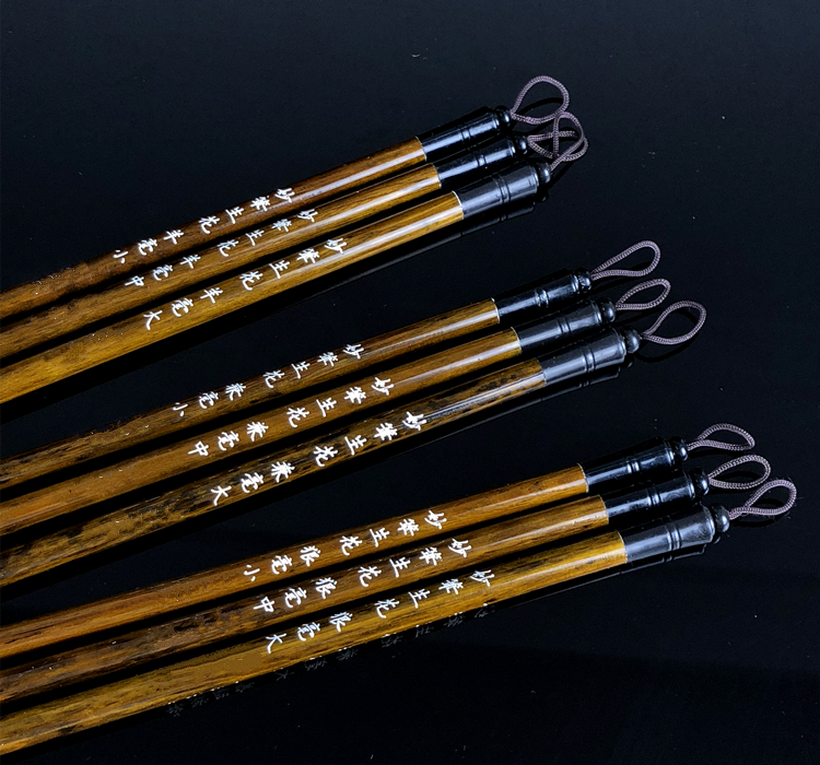 书法三支狼毫兼毫羊毫大中小号毛笔学生成人楷隶书法练习文房四宝 - 图3