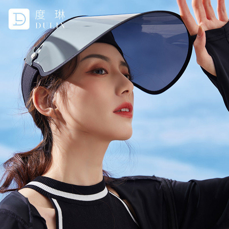 防晒面罩女防紫外线全遮脸骑行电动车空顶太阳帽夏季骑车遮阳帽女