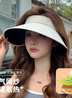 3.0升级丝绒黑胶帽大檐隔热防晒