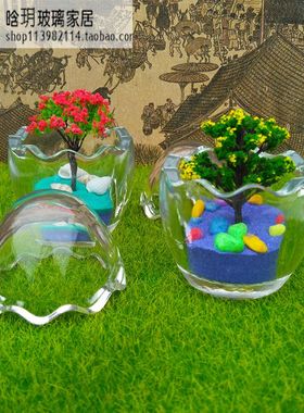 多肉植物组合微景观仿真花球