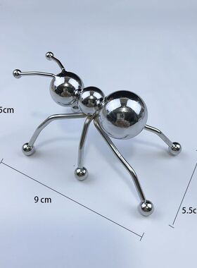 迷你金属蚂蚁工艺品 家居装饰小物件 金银创意摆件