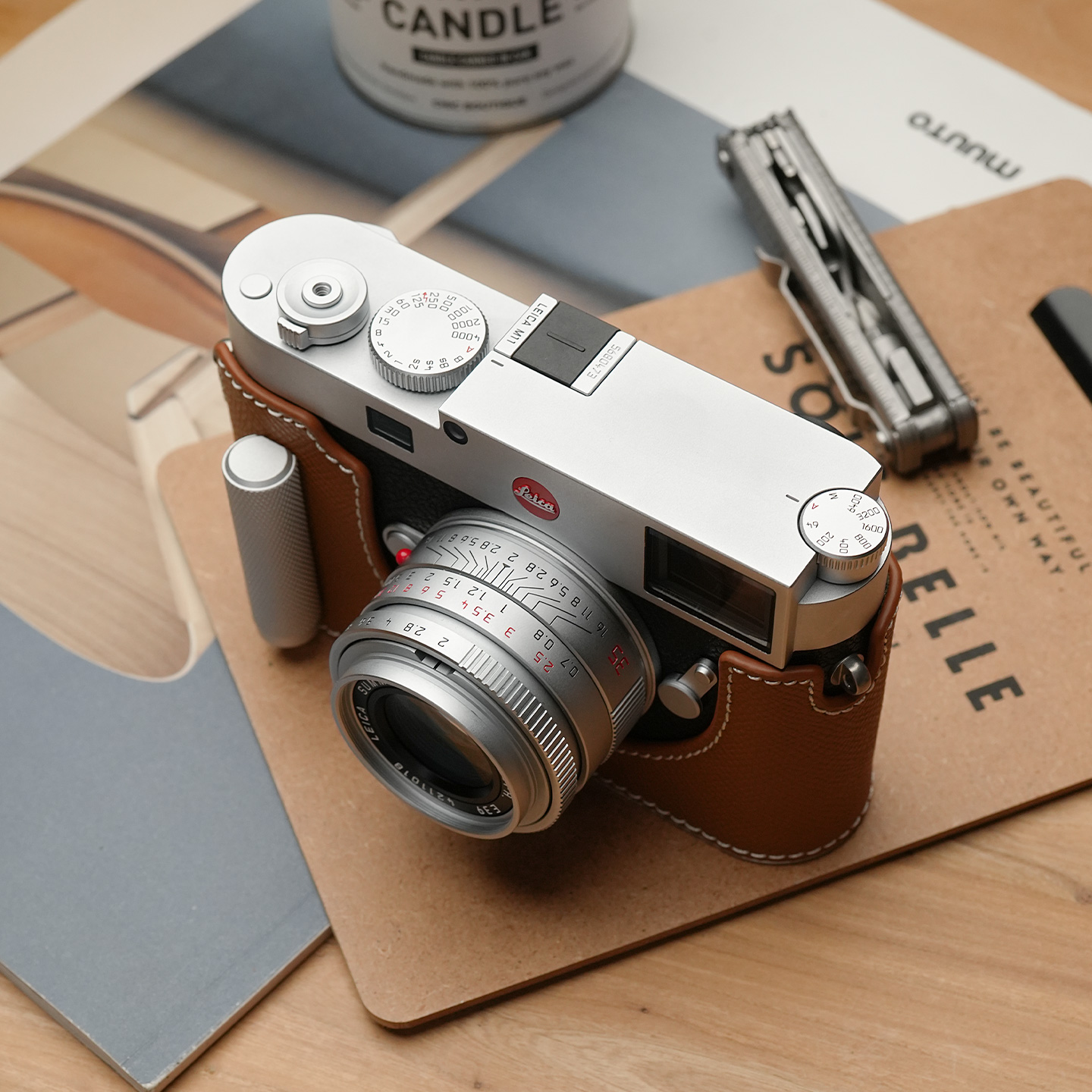 MrStone 徕卡M11相机皮套保护套适用LEICA M EV1相机手柄mev1配件 - 图2