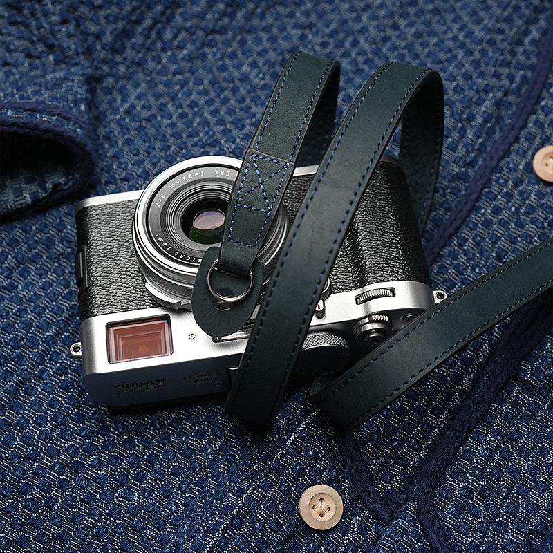 MrStone手工真皮相机肩带适用于富士xt30徕卡M11 Q相机皮背带挂绳