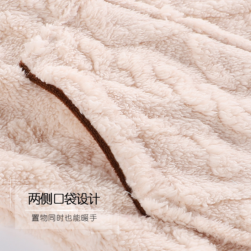 猫人情侣睡袍男秋冬法兰绒加厚长款睡衣加绒女珊瑚绒浴袍冬季,淘宝优惠券,粉丝福利购,淘宝优惠卷