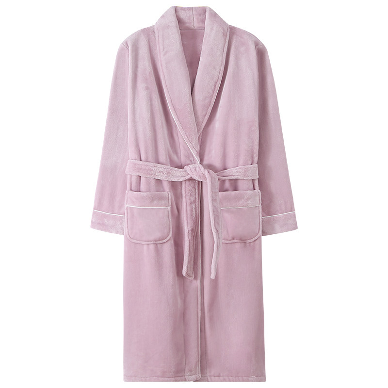 猫人珊瑚绒睡袍女士秋冬睡衣长款法兰绒浴袍加绒加厚冬季冬天,淘宝优惠券,粉丝福利购,淘宝优惠卷