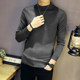 New autumn and winter velvet thickened mid-collar coat sweater