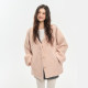 King Prince pink woolen coat women's winter high-end loose silhouette thickened woolen cardigan