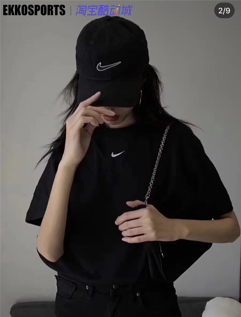 Nike Sportswear Swoosh小钩logo女子基础休闲宽松短袖CT2588-100 - 图3