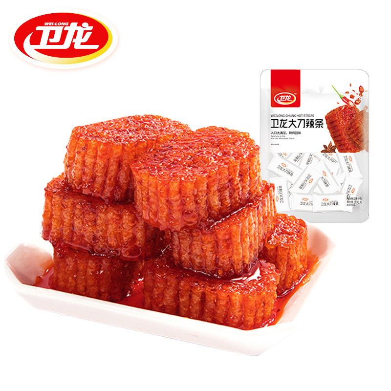 满减【卫龙旗舰店】大刀200g网红辣条 卫龙食品面筋制品