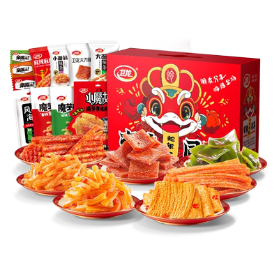 【39任选5件】卫龙辣条辣味零食魔芋爽香辣大面筋亲嘴烧素毛肚