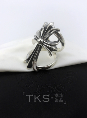 高级感戒指纯银纤细镂空个性