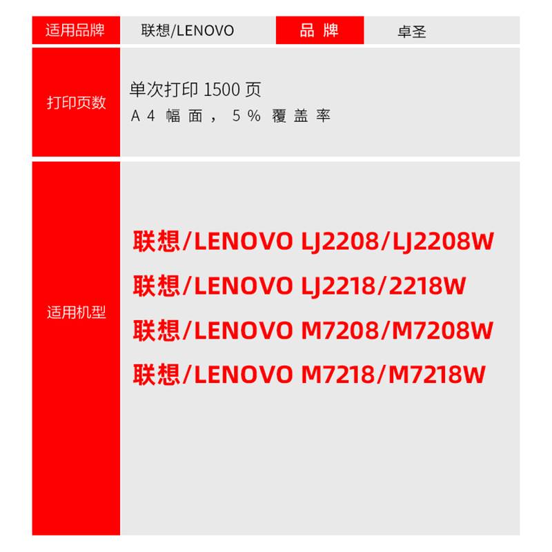 适用联想M7208W芯片LD228 M7218 LJ2208 LJ2218 7208硒鼓计数芯片 - 图1